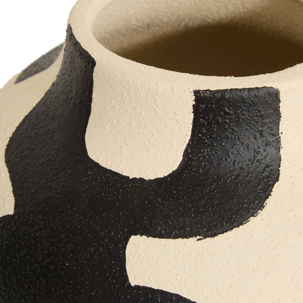 Romenchi de polsen Vas - 30 cm, Noir & Blanc
