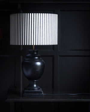 Wilma Lampfot i mangoträ, svart, 47 cm