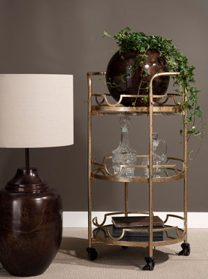 Charm Lampfot i metall, brun, 72 cm