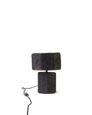 Lior bordslampa i papier-maché, svart 30 cm