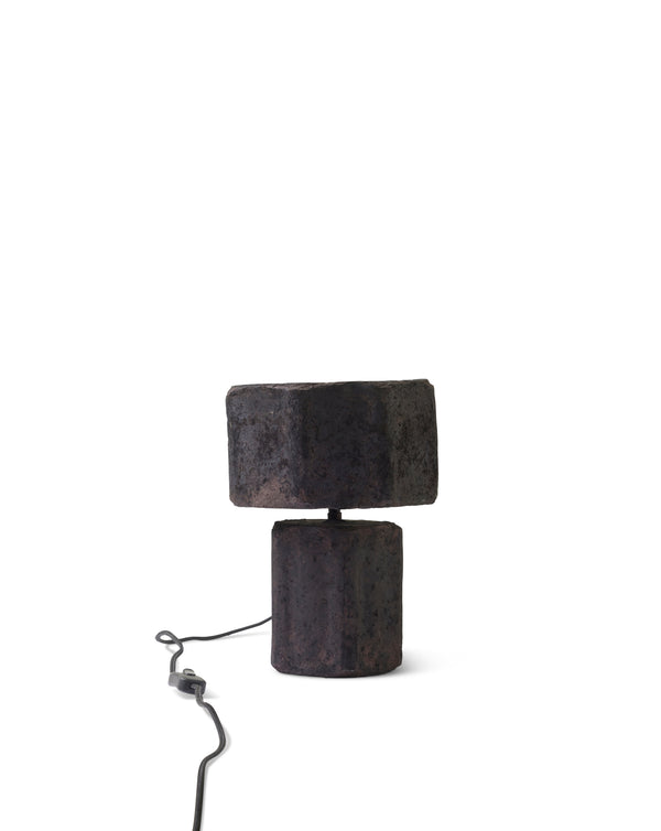 Lior bordslampa i papier-maché, svart 30 cm