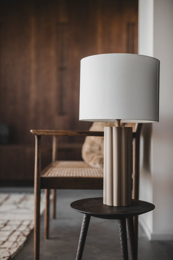 Solara bordslampa, beige 58 cm