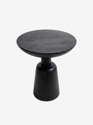 Nysa Wooden Side Table, Svart