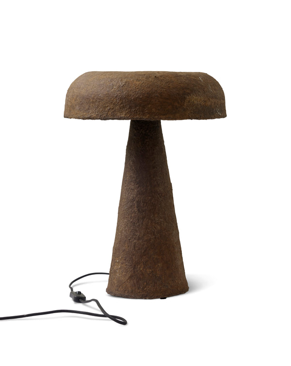 Luma bordslampa i papier-maché, brun 50 cm