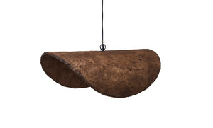 Disque taklampa i papier-maché, brun 70 cm