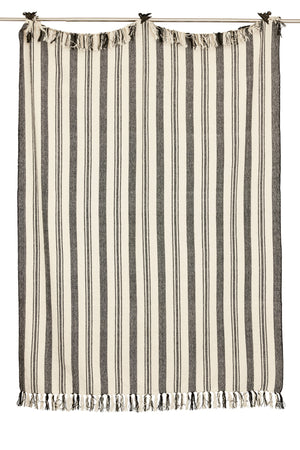 Lane pläd i återvunnen bomull, vit 130 × 170 cm