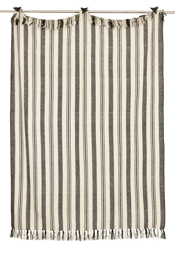 Lane pläd i återvunnen bomull, vit 130 × 170 cm
