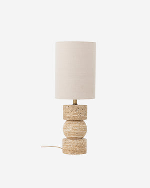 Marci Bordslampa i travertin, natur, 53 cm