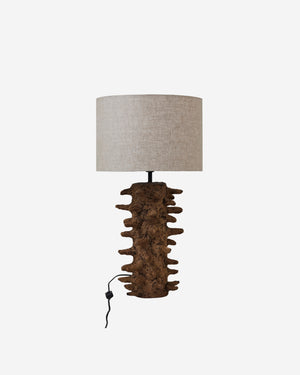 Foresta bordslampa i papier-maché, brun 65 cm