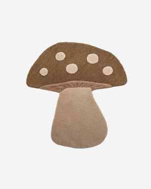 Mushroom Ullmatta, brun, 85 × 90 cm