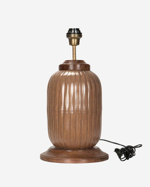 Janja Lampfot i metall, brun, 46 cm