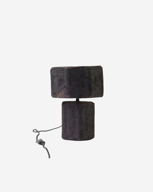 Lior bordslampa i papier-maché, svart 30 cm