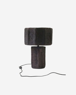 Lior bordslampa i papier-maché, svart 38 cm