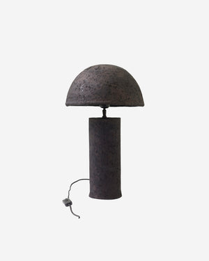 Deva bordslampa i papier-maché, svart 48 cm