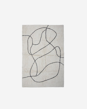 Viga Bomullsmatta, vit, 120 × 180 cm