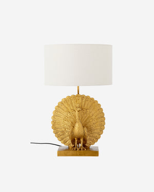 Peacock Bordslampa, guldfärgad, 58,5 cm