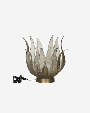 Grace Bordslampa blomformad, mässingsfärgad Ø35 cm