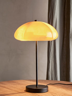 Kinoko Bordslampa i metall, gul, 46,5 cm