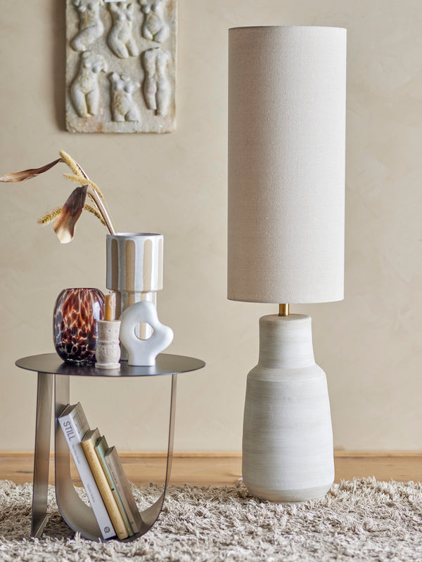 Linetta Golvlampa i stengods, vit, 113 cm