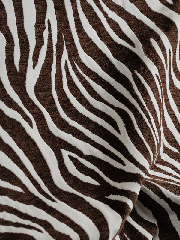 Le Petite Sittpuff Zebra, Brun / Vit