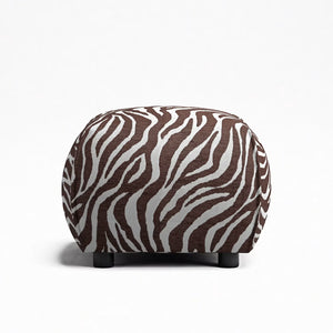 Le Petite Sittpuff Zebra, Brun / Vit