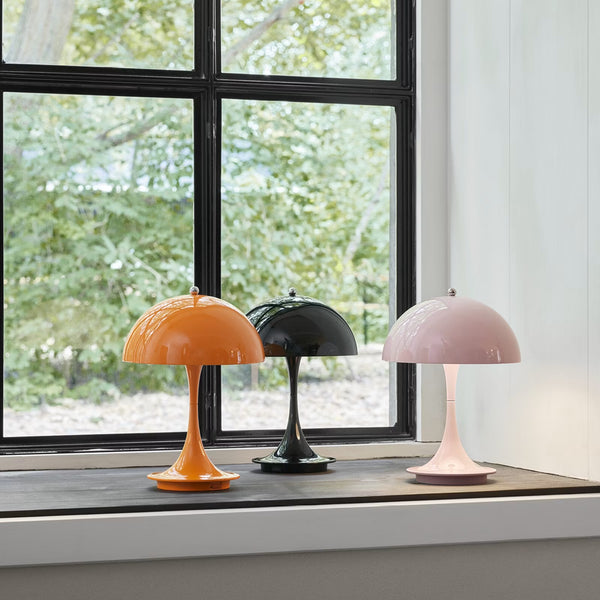 Panthella 160 Bordslampa Portabel, Svart