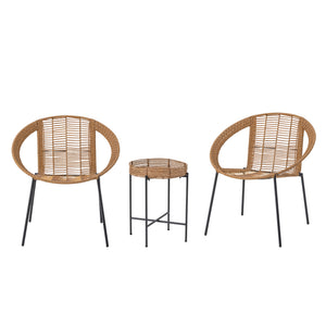 Dudine Loungeset, 3-pack i Polyrotting Natur