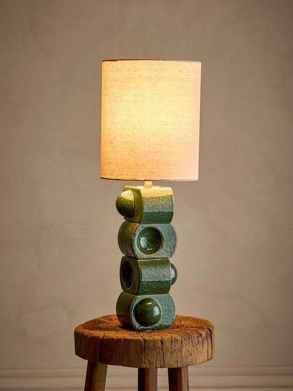 Brady Bordslampa i stengods, grön, 68 cm
