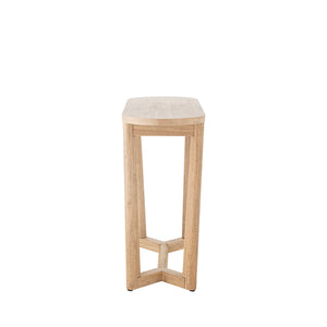 Serrone Konsolbord i Gummiträ Natur 100 × 35 cm – bild 2