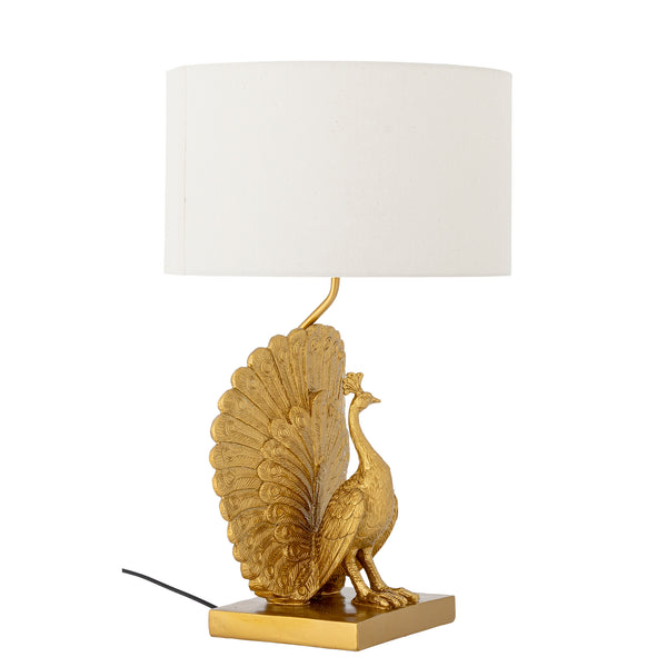 Peacock Bordslampa, guldfärgad, 58,5 cm