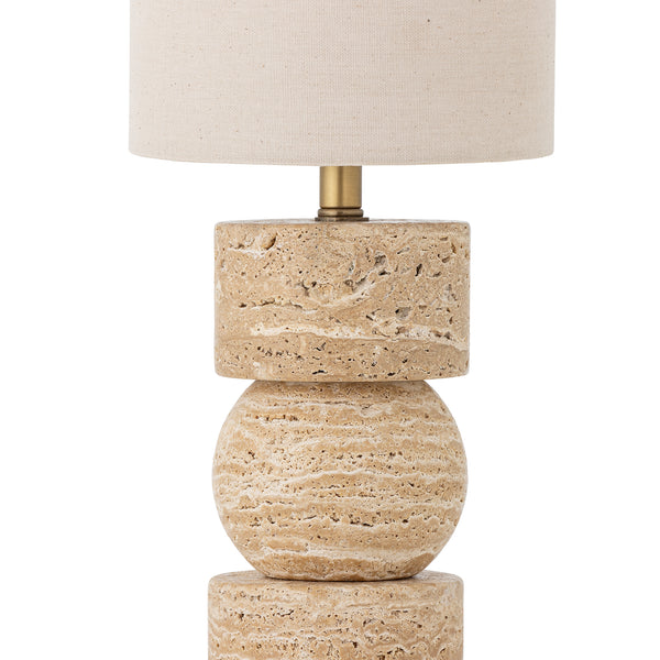 Marci Bordslampa i travertin, natur, 53 cm