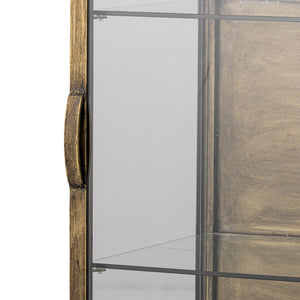 Saone Skåp i Härdat glas Mässing – bild 2