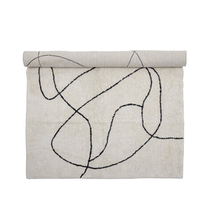 Viga Bomullsmatta, vit, 120 × 180 cm