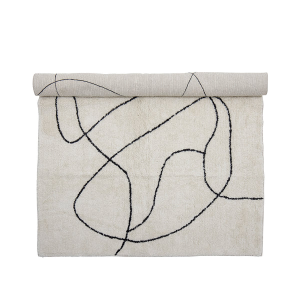 Viga Bomullsmatta, vit, 120 × 180 cm