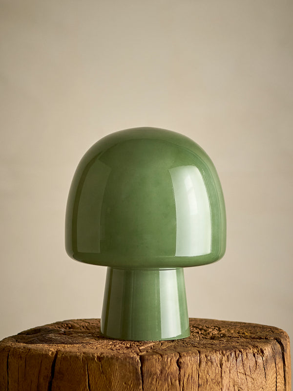 Paddy Bordslampa i glas, grön, 26,5 cm