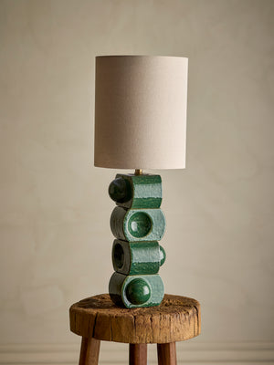 Brady Bordslampa i stengods, grön, 68 cm