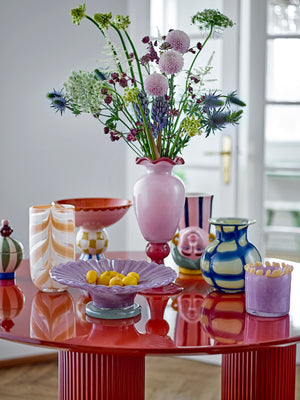 Frills Vas i Glas Rosa – bild 3
